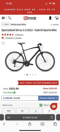 Specialized hybrid sirrus 0 - sirrus, 1.0