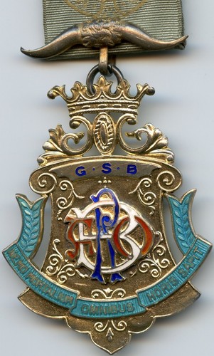 Silver gilt raob jewel 1921 - silver,