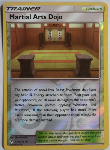Pokemon card martial - pokemon, dojo