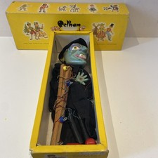 Vintage Pelham Puppet 1963 tagged " WITCH " in good condition with original box.