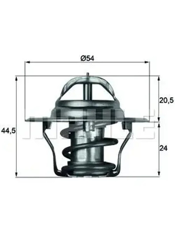 Thermostat 87d mahle - thermostat, tx