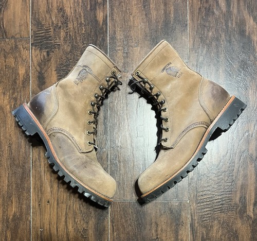 Chippewa brown lace boots - chippewa, up