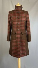 Per Una Jacket tweed Check Wool Riding Coat UK 10