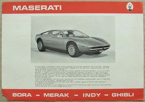 Maserati merak 250f formula - &,