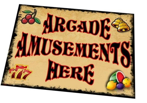 Amusement arcade sign vintage - amusement,