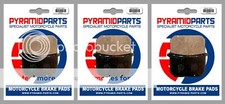 Kawasaki Z750 GT 1982 Front and Rear Brake Pads all 3 sets