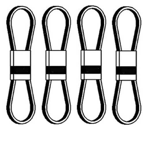 Disc mower belt set - mower,