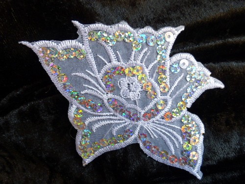 White flower iron - white,