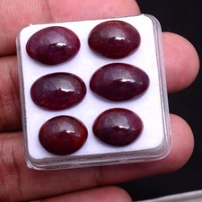 6 Pcs Natural African Ruby