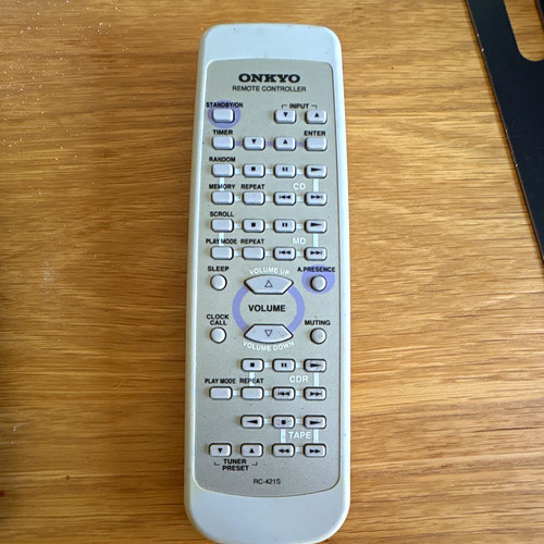 Onkyo 421s wireless - rc-421s, remote