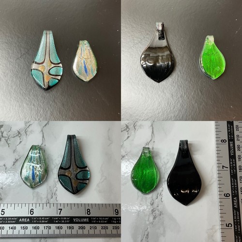 Dichroic glass hand - glass, blown