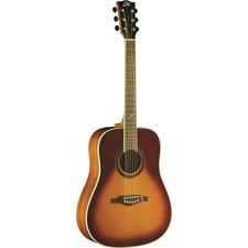 Eko One Dreadnought Acoustic Guitar in Vintage Burst