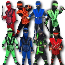 Kids Ninja Costume Cobra Eagle Kombat Karate Child Boys Girl Halloween Outfit
