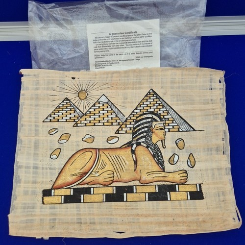 Egyptian papyrus sphinx - papyrus, and