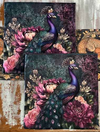 Peacock cushion covers - cushion,
