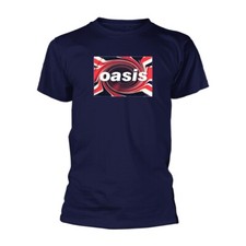 Oasis 'Union Jack' Blue T shirt - NEW