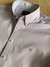 HACKETT LILAC SLIM FIT LONG SLEEVE OXFORD SHIRT XL