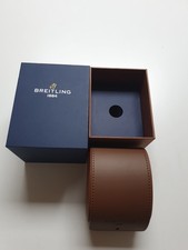 100% GENUINE OEM BREITLING BROWN LEATHER WATCH CASE NEW 