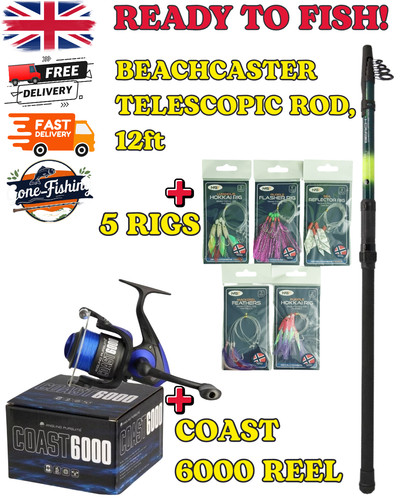 12ft sea fishing rod reel - &,