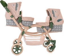 Eco Twin Dolls Pram Adjustable