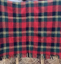 Vintage Blanket Throw Checked
