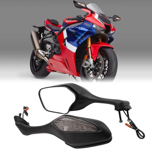 Motorcycle side mirror led - side,