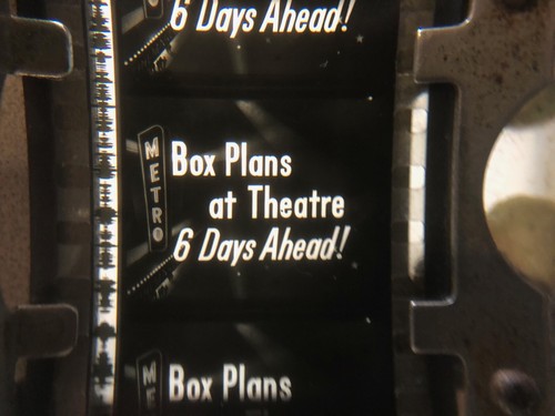 Pair 35mm movie film - film, box
