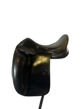Amerigo Cervia Dressage Black 17.5" MW +1.5 Leather Saddle