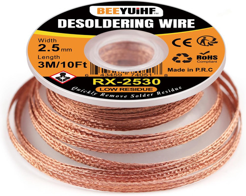 Desoldering wick braid 10ft - braid, 3m/10ft