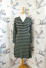 THE MASAI CLOTHING COMPANY Black & green striped dress size S