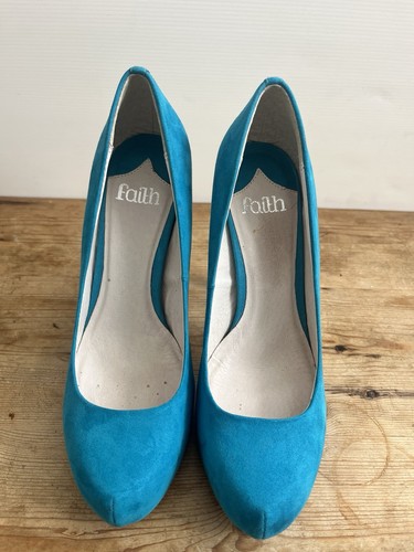 Faith teal blue suede - faith,
