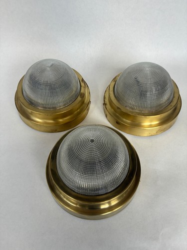 Antique brass flush mount - 3,