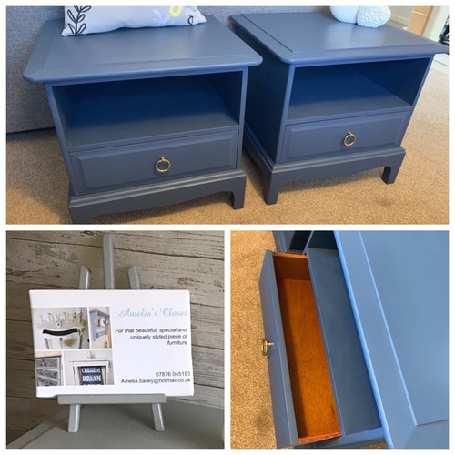 Pair stag minstrel bedside - of,