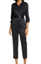 Ted Baker Marryan Navy Print Jumpsuit With Feature Sleeves TB2