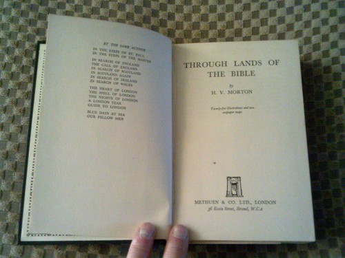 Through lands the bible v - of, h