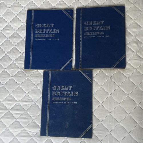 Whitman shillings folders - 3x,