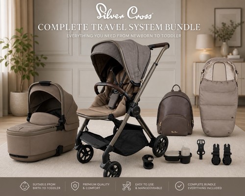 Silver cross pram - silver, travel