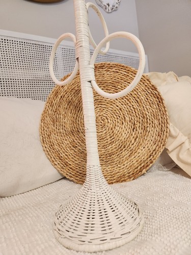 Wicker towel holder stand - 3,