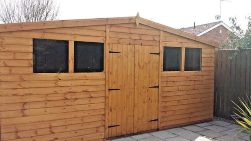 X14 wooden garden shed - garden,