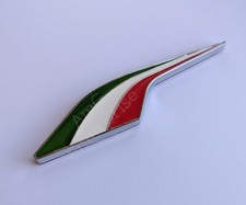 Italy Chrome Tricolore Flag