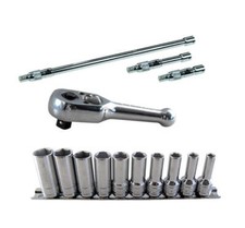 Britool Semi Deep Socket Set