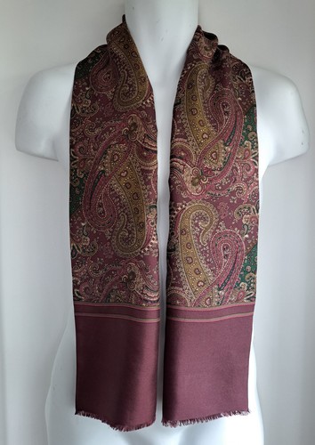 Vintage men fringed paisley - vintage, men's