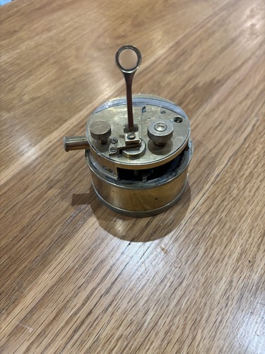 Vintage brass pocket drum box - pocket,