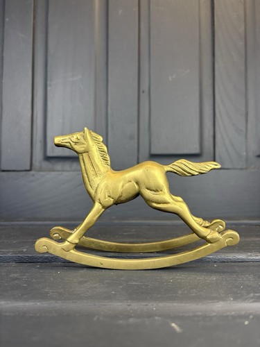 Vintage solid brass rocking - vintage,