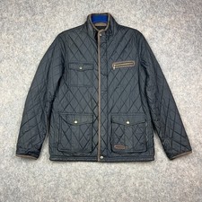 Musto Jacket Mens Medium Diamond Quilted Country Shooting Chore Padded Bomber