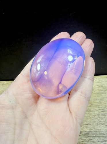 Opalite palm stone pink - opalite,
