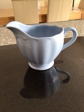 Vintage 1940s Art Deco Grindley Petal Ware Milk Jug,Lupin Blue No Chips/cracks