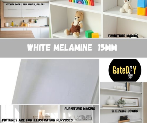 15mm smooth white melamine - 15mm,