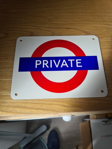 Vintage vitreous enamel london - enamel,