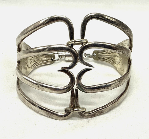 Handcrafted fork cuff bracelet - cuff,